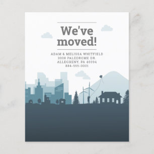 Budget Modern Change of Address We've Moved Moving