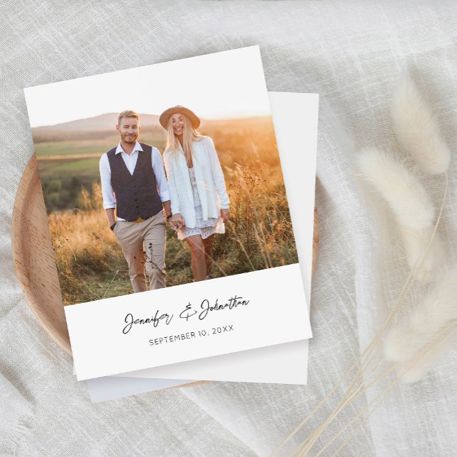 Budget Modern Chic Photo Verti W Save the Date V2 (Creator Uploaded)