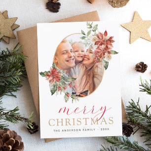 Budget Modern Christmas Photo Card
