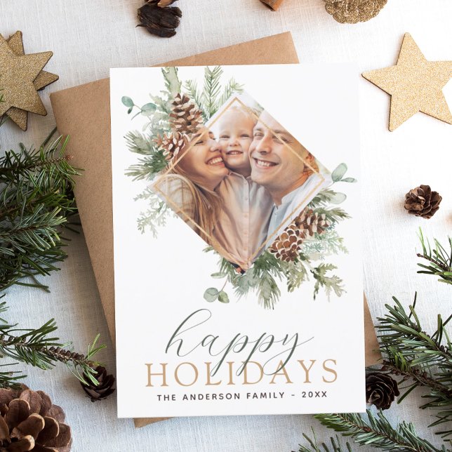 Budget Modern Christmas Photo Card  (Creator Uploaded)