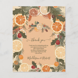 Budget Modern Dried Citrus Winter Baby Shower