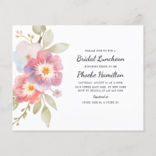 Budget Modern Floral Rustic Bridal Shower