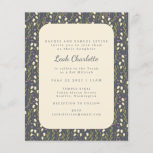 Budget Modern Garden Floral Earthy Bat Mitzvah