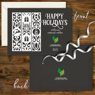 Budget Modern Minimal Corporate Christmas Card