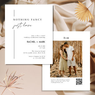 Budget Modern Nothing Fancy Just Love Wedding