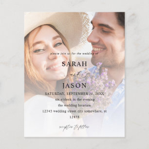 Budget Modern Photo 7 Vertical Wedding Flyer