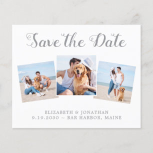 Budget Modern Photo Collage Save The Date