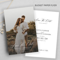 Budget modern photo elegant wedding save the date