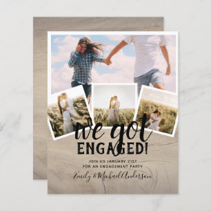 BUDGET Modern PHOTO ENGAGEMENT Announcement