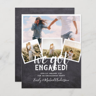 BUDGET Modern PHOTO ENGAGEMENT Announcement