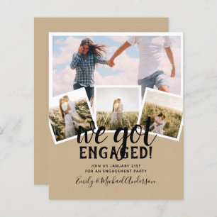 BUDGET Modern PHOTO ENGAGEMENT Announcement