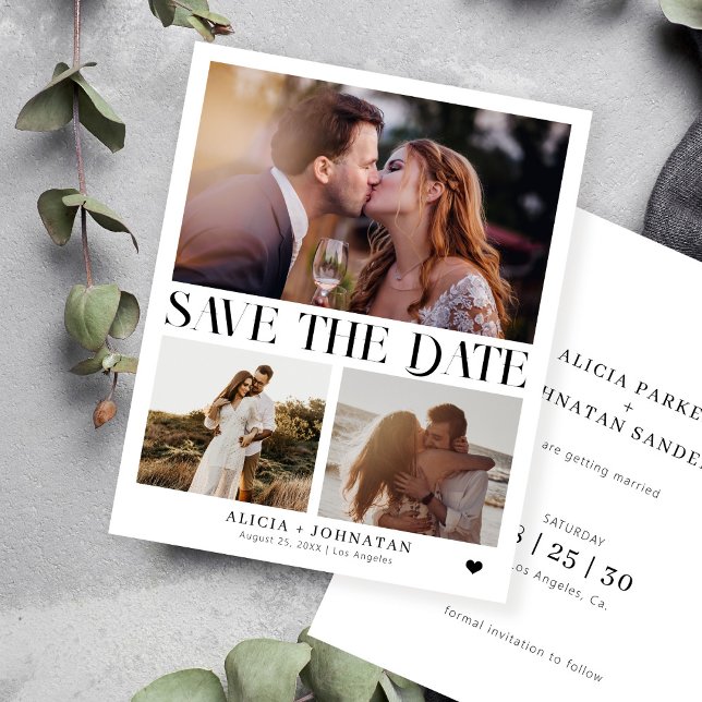 Budget modern photo simple wedding save the date (Creator Uploaded)