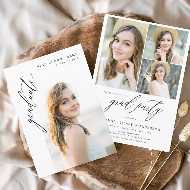 Budget Modern Trendy Photo Graduation Party (Creator Uploaded)