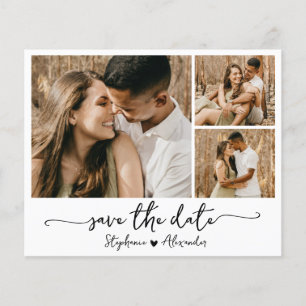 Budget Modern Typography Collage Save the Date   Flyer