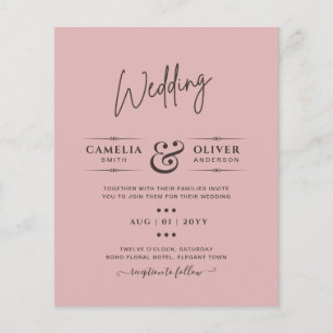 Budget Monochrome Colour Typography Only Flyer