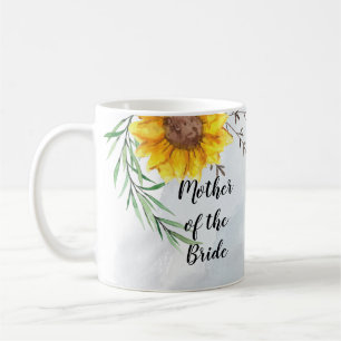 BUDGET Mother Bride Groom Wedding Gifts Sunflowers Coffee Mug