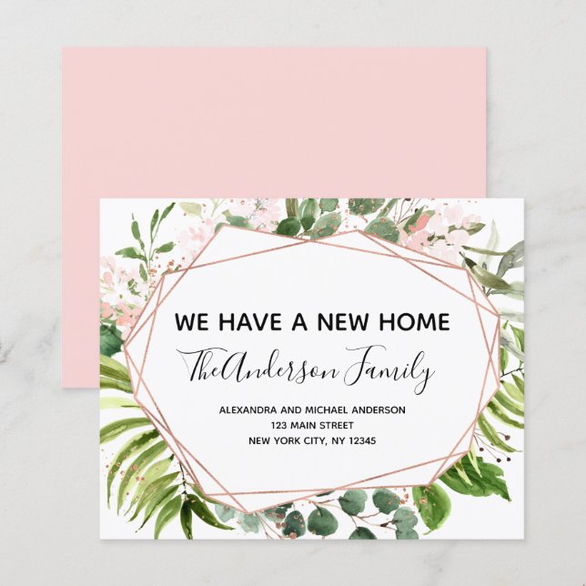 Budget Moving Announcement Eucalyptus Greenery (Front/Back)