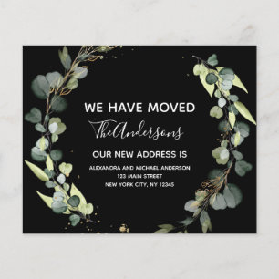 Budget Moving Announcement Eucalyptus Greenery