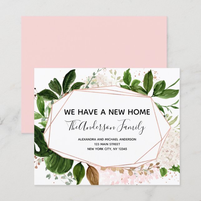 Budget Moving Announcement Eucalyptus Greenery (Front/Back)