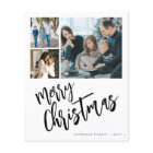 Budget multi photo Merry Christmas Holiday Card 