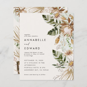 Budget natural bohemian botanical modern elegant