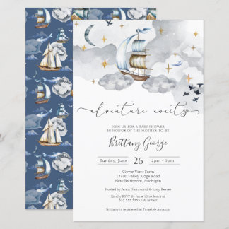 Budget - Nautical Fantasy Baby Shower Invitation