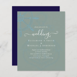 BUDGET  Nautical Ships Wheel Wedding