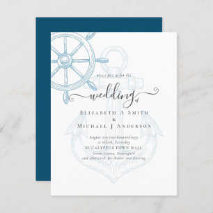 BUDGET  Nautical Ships Wheel Wedding