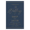 Budget Navy BlueGold Wedding Script
