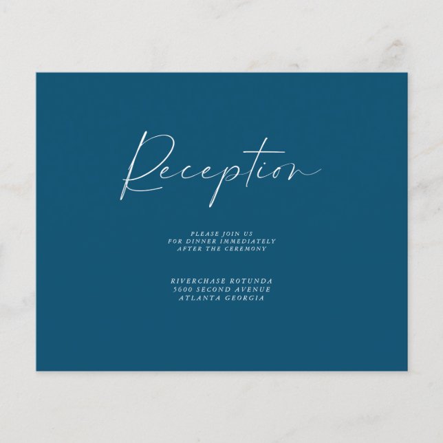 Budget Navy Reception Information Insert Flyer (Front)