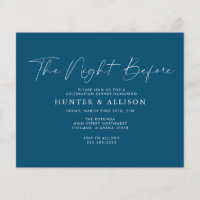 Budget Navy The Night Before | Invitation Flyer