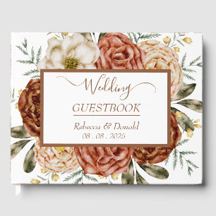 Budget Neutral Boho Terracotta Guest Book
