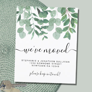 Budget New Address Eucalyptus Moving Announcement 