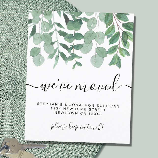 Budget New Address Eucalyptus Moving Announcement  (Creator Uploaded)