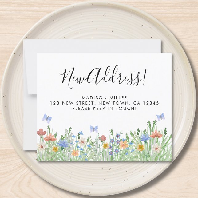 Budget New Address Floral Moving Announcement (Creator Uploaded)