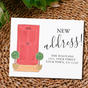 Budget New Address Front Door Moving Announcement
