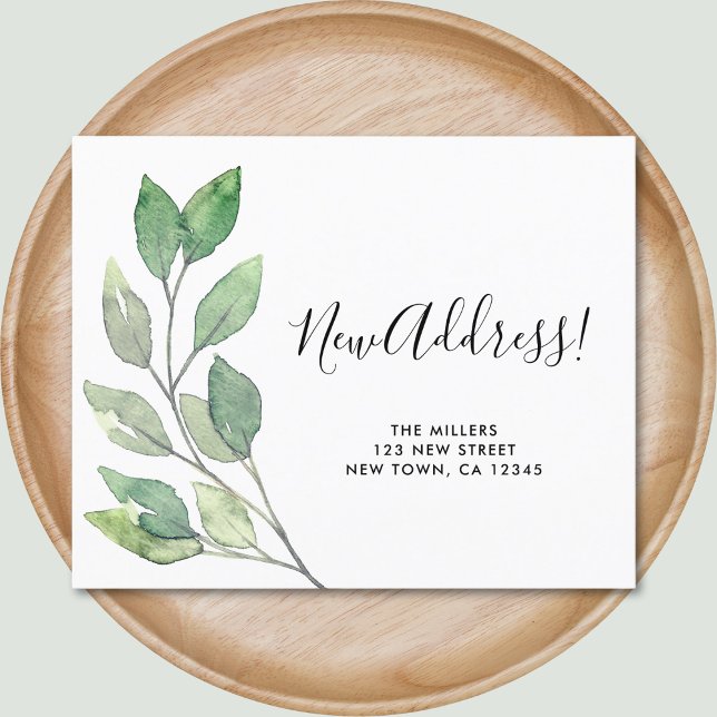 Budget New Address Moving Announcement Card (Creator Uploaded)