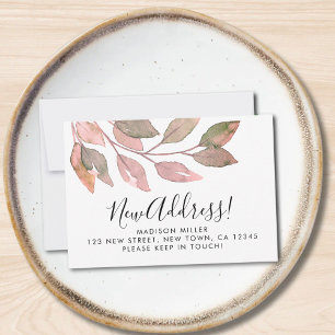 Budget New Address Moving Announcement Mini Card