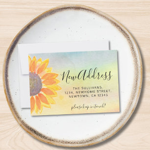 Budget New Address Sunflower Moving Announcement