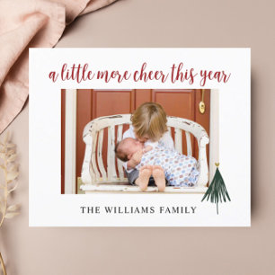 Budget New Baby Announcement Photo Christmas Card