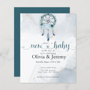 Budget New Baby on the Way Teal DreamCatcher