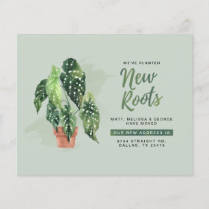 Budget New Roots New Address Moving Announcement
