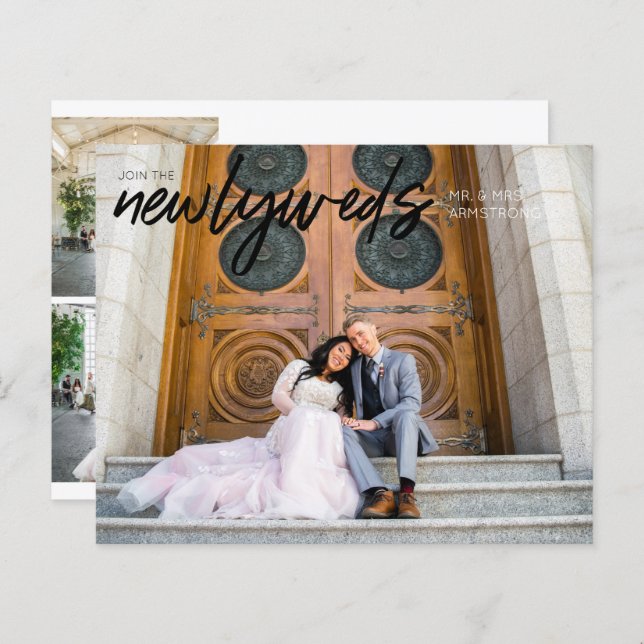 Budget Newlyweds HB 3 Photo Post Wedding Reception (Front/Back)