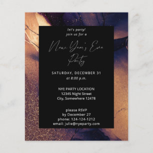 Budget Nyte Glow New Year's Eve Party Flyer
