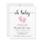 Budget Oh Baby Pink Baby Shower Invitation