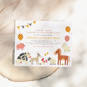 Budget Oink Moo Cock-a-doodle-doo Farm Birthday