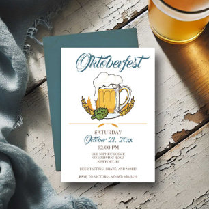 Budget Oktoberfest Invitation, Beer Tasting Invite