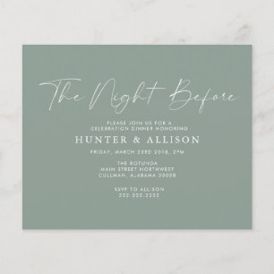 Budget Olive The Night Before Invitation Flyer