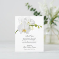 Budget Orchid Funeral Memorial Thank You