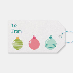 Budget Ornament To & From Gift Tag
